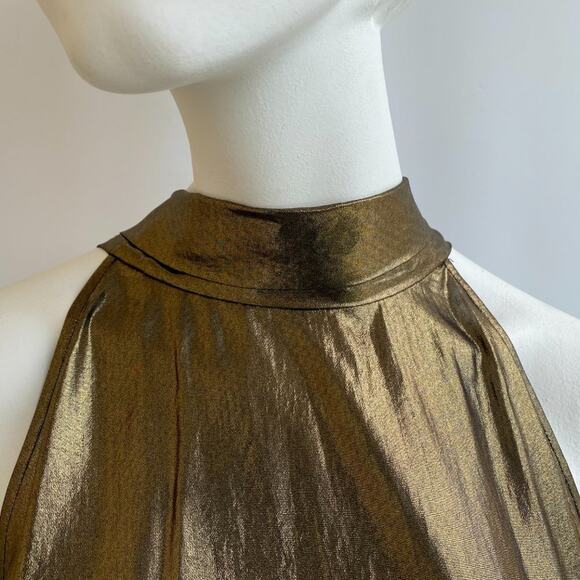 Gold sz M Generation Love NYC top - Picture 3 of 9